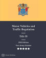 New Jersey Statutes 2024 Edition Title 39 Motor Vehicles and Traffic Regulation: New Jersey Revised Statutes