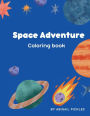 Space colouring book for kids