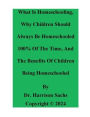 What Is Homeschooling, Why Children Should Always Be Homeschooled, And The Benefits Of Children Being Homeschooled