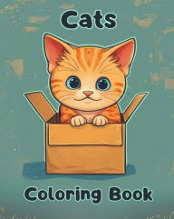 Title: Cats Coloring Book: Simple Cats Coloring Pages For Kids Ages 1-3, Author: Sancha Sauseda