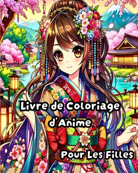 Livre de Coloriage d'anime pour les filles: Illustrations de mode manga tendance et magnifiques pour les adolescents