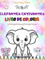 Elefantes cativantes Livro de colorir para crianï¿½as Cenas fofas de adorï¿½veis elefantes e seus amigos: Elefantes encantadores que estimulam a criatividade e a diversï¿½o das crianï¿½as