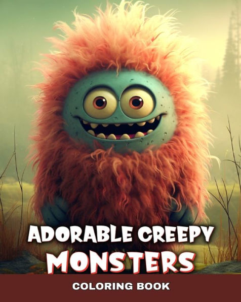 Adorable Creepy Monsters Coloring Book: Coloring Pages for Adults and Teens with Mini Monsters and Fantasy Creatures