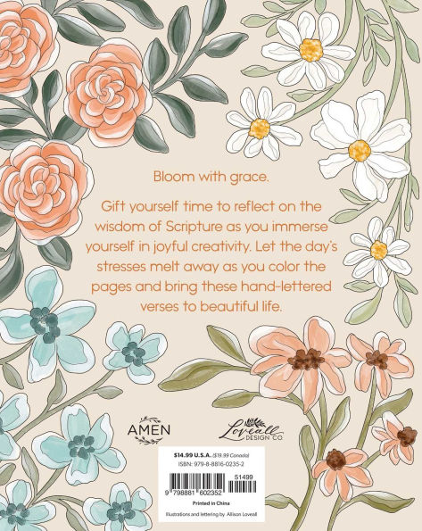 Scriptures and Florals: Life In Full Bloom: Coloring Book