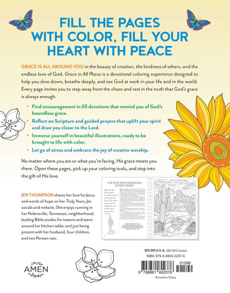 Grace in All Places: A Devotional Coloring Book