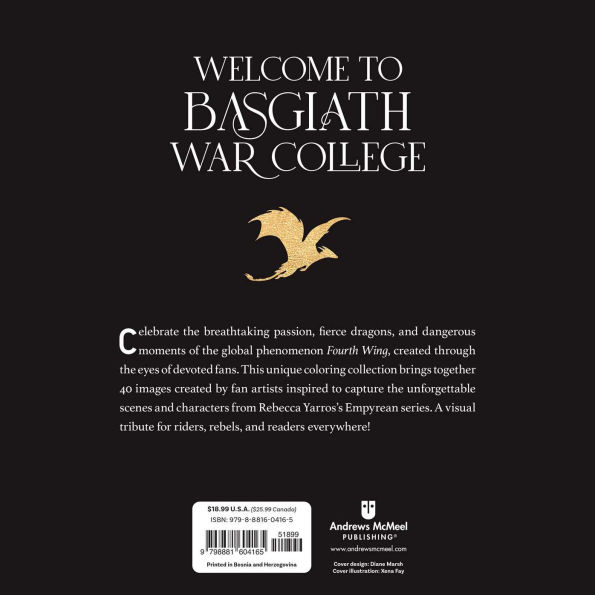 Fourth Wing: The Official Coloring Book