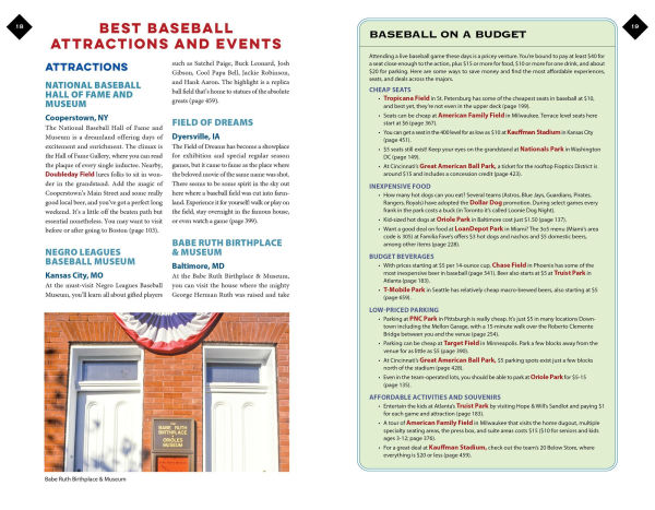 Moon Baseball Road Trips: the Complete Guide to All Ballparks, with Beer, Bites, and Sights Nearby