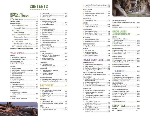 Moon USA National Parks Hiking: The Top 100 Trails