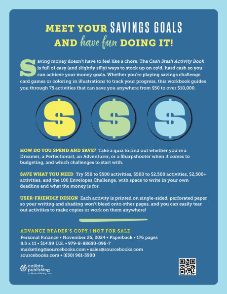 Cash Stash Activity Book: 75 Fun Money Savings Challenges from $50 to $10,000+