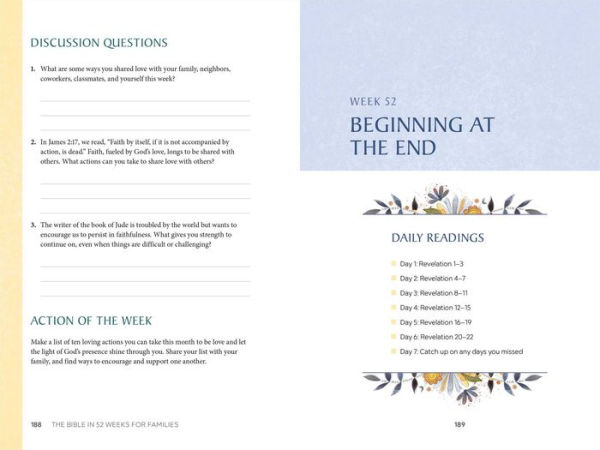 The Bible 52 Weeks for Families: A Yearlong Study