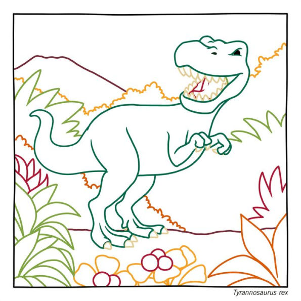 Magic Paper Coloring Book: Dinosaurs: Discover Hidden Patterns and Images!