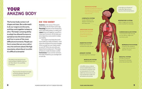 Human Anatomy Activity Book for Kids: Hands-on Learning for Grades 4-6