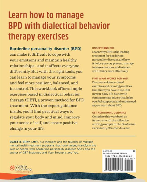 Borderline Personality Disorder Workbook: DBT Strategies and Exercises to Manage Symptoms Improve Well-Being