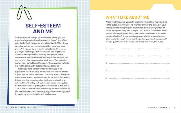 Self-Esteem Workbook for Kids: 40 Fun Activities to Feel Great about Yourself