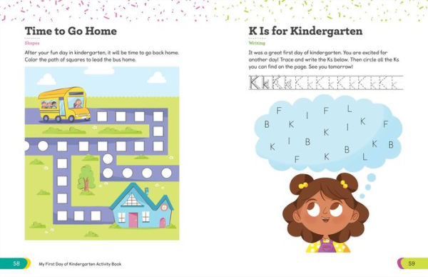 My First Day of Kindergarten Activity Book: 55+ Games and Activities for What to Expect on Your Big Day