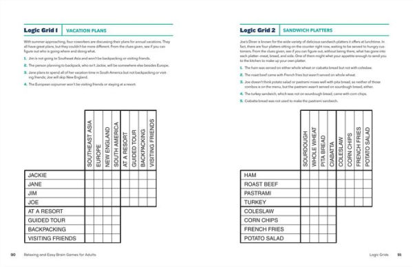 Relaxing Brain Games for Adults: 100+ Logic, Math, and Word Puzzles to Help You Unwind