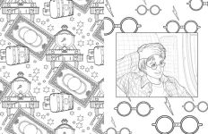 Alternative view 5 of Harry Potter House Pride: Official Coloring Book Boxed Set