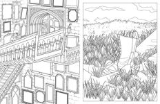 Alternative view 3 of Harry Potter: Travels Through the Wizarding World: An Official Coloring Book