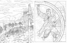 Alternative view 5 of Harry Potter: Travels Through the Wizarding World: An Official Coloring Book