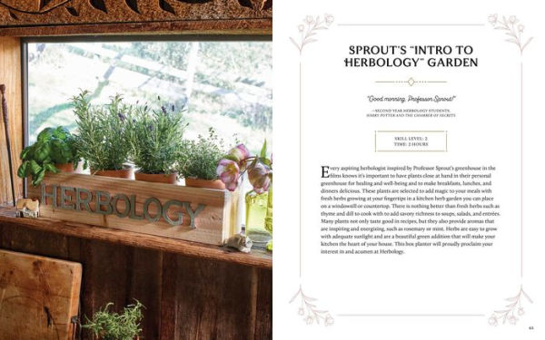 Harry Potter: Herbology Magic: Botanical Projects, Terrariums, and Gardens Inspired by the Wizarding World