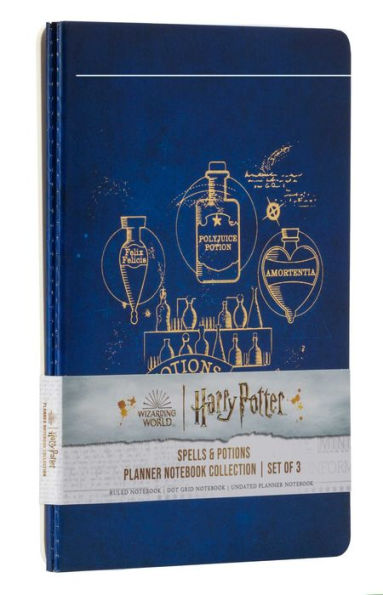 Harry Potter: Spells and Potions Planner Notebook Collection (Set of 3): (Harry Potter School Planner School, Harry Potter Gift, Harry Potter Stationery, Undated Planner)