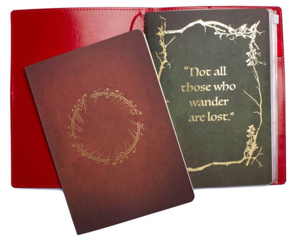 The Lord of the Rings: Red Book of Westmarch Traveler's Notebook Set:  (Refillable Notebook) by Insights, Paperback