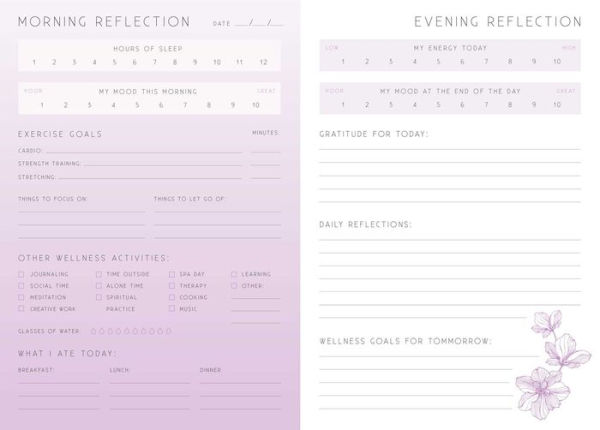 Wellness: A Day and Night Reflection Journal (90 Days)