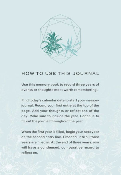 Inner World Memory Journal: Reflect, Record, Remember: A Three-Year Daily Memory Journal