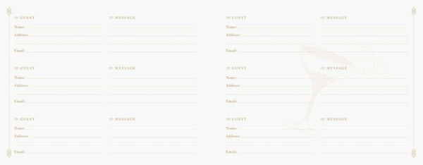 Downton Abbey Guest Book