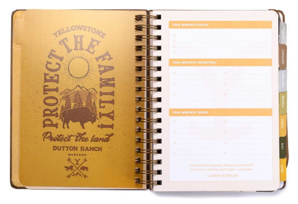 2025 Yellowstone: The Dutton Ranch 13-Month Weekly Planner