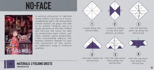 Studio Ghibli Origami: Unofficial Papercraft Projects to Create Totoro, Ponyo, Jiji, and more!