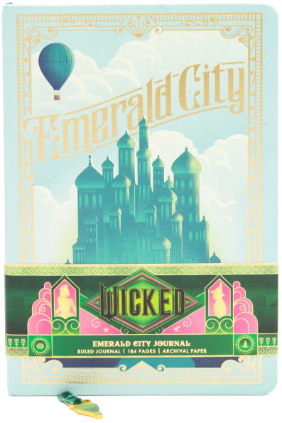 Wicked: Emerald City Journal with Ribbon Charm