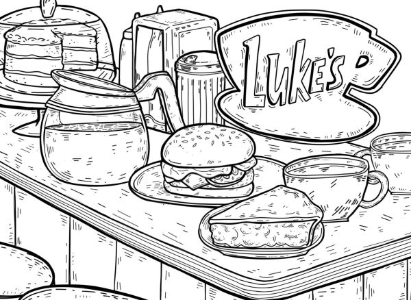 Gilmore Girls: Greetings from Stars Hollow: An Official Postcard Coloring Book