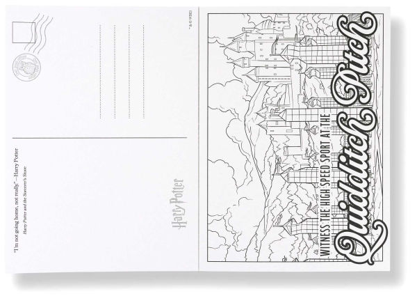 Harry Potter: Greetings from Hogwarts, Hogsmeade, and Beyond!: An Official Postcard Coloring Book