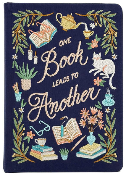 Book Lover's Embroidered Journal