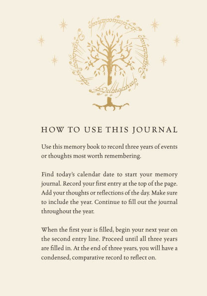 The Lord of the Rings Memory Journal: Reflect, Record, Remember