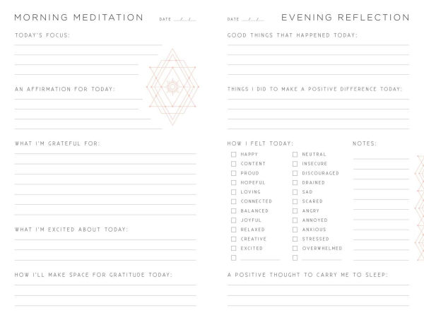Gratitude Journal and Inspirational Card Deck Set