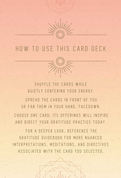 Gratitude Journal and Inspirational Card Deck Set