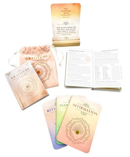 Gratitude Journal and Inspirational Card Deck Set