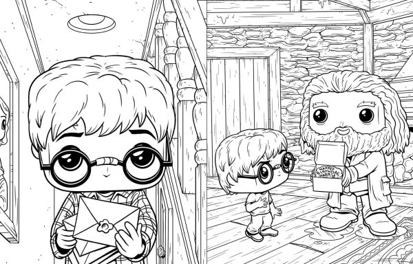 Funko Pop! Harry Potter and the Sorcerer's Stone: The Official Coloring Book