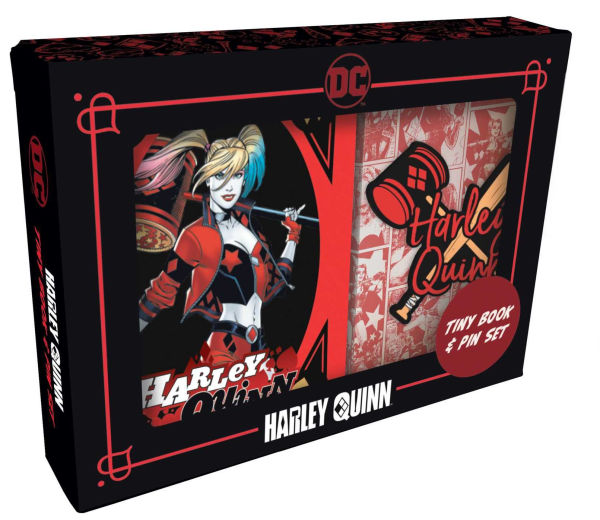 DC Comics: Harley Quinn Tiny Book and Pin Set