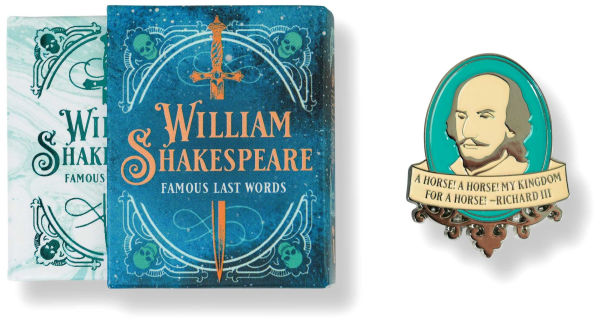 William Shakespeare Tiny Book and Pin Set