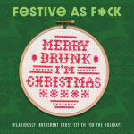 Alternative view 1 of Festive As F*ck: Subversive Cross-Stitch for the Holidays