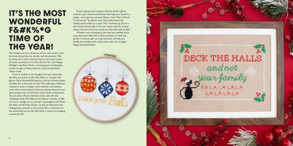 Festive As F*ck: Subversive Cross-Stitch for the Holidays