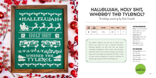 Festive As F*ck: Subversive Cross-Stitch for the Holidays