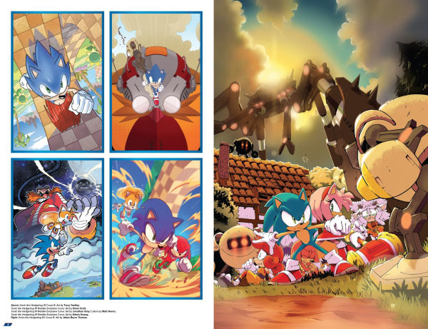 Sonic The Hedgehog: IDW Comic Covers, Vol. 1