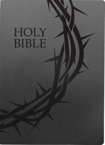 KJVER Holy Bible, Crown of Thorns Design, Large Print, Black Ultrasoft: (King James Version Easy Read, Red Letter)