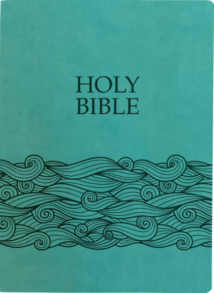 KJVER Holy Bible, Wave Design, Large Print, Coastal Blue Ultrasoft: (King James Version Easy Read, Teal, Red Letter)