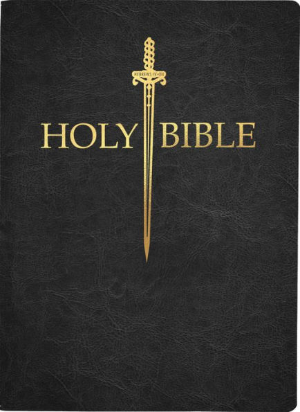 KJV Sword Bible, Large Print, Black Genuine Leather, Thumb Index: (Red Letter, Premium Cowhide, 1611 Version)