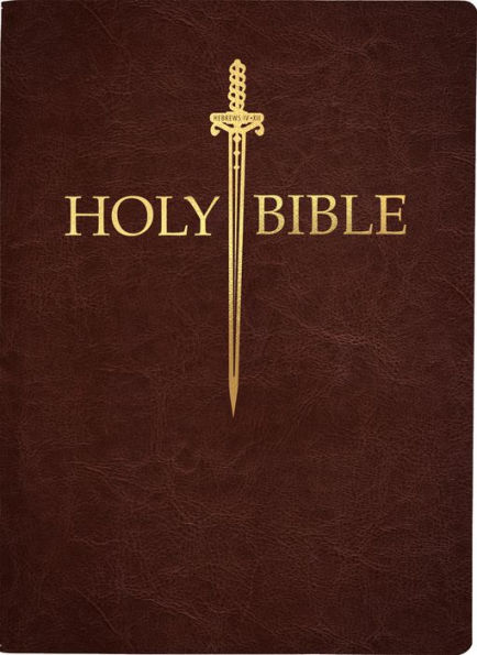 KJV Sword Bible, Large Print, Dark Mahogany Genuine Leather, Thumb Index